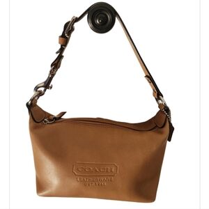 Coach Y2K Top Handle Mini Baguette Sholder Bag In Camel